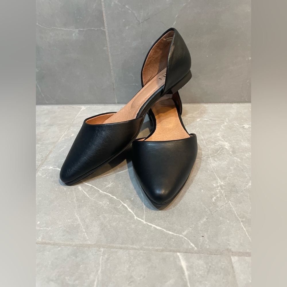 J.Jill D’orsay Classic Black Flats Loafers - Picture 2 of 7